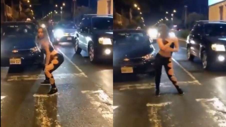 Girl Dance Viral Video - इस लड़की को बीच सड़क पर डांस करना पड़ा भारी, हरकत से यूजर्स हुए नाराज,
