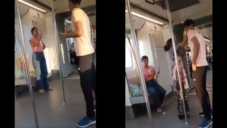 Viral Video - दिल्ली मेट्रो के लेडीज कोच में महिलाओं से बदतमीजी करते की शख़्स का वायरल हुआ वायरल,