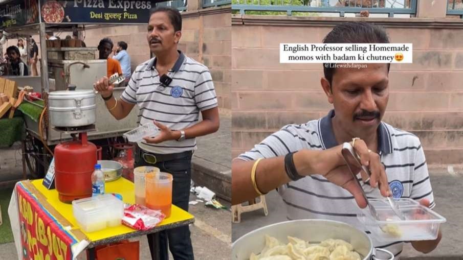 मोमोज वाले अंकल काफी तेजी से वायरल, इंग्लिश में बोलकर बेचते हैं Momos, देखे वीडियो,
