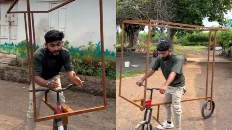 Viral Video - शख्स ने बनाई बिना पैडल वाली साइकिल, लोगों ने कहा- फिर मत दिखना