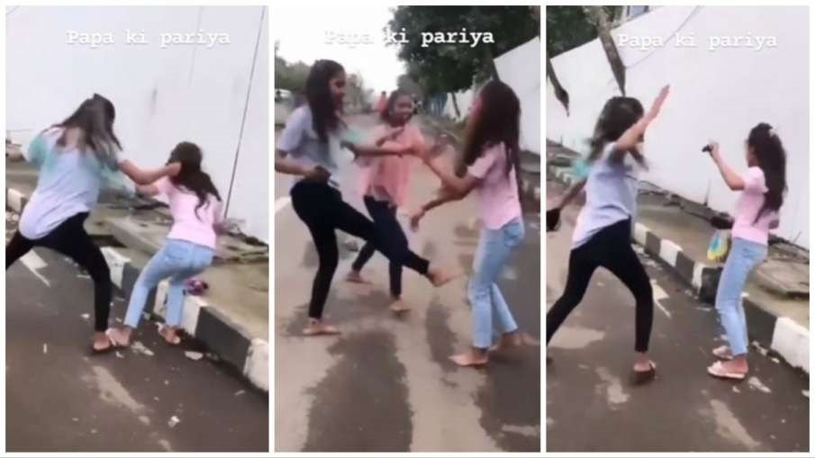 Girls Fight Video - लड़कियों ने बीच सड़क पर छिड़ी जंग, मारपीट का वीडियो जमकर हुआ वायरल,