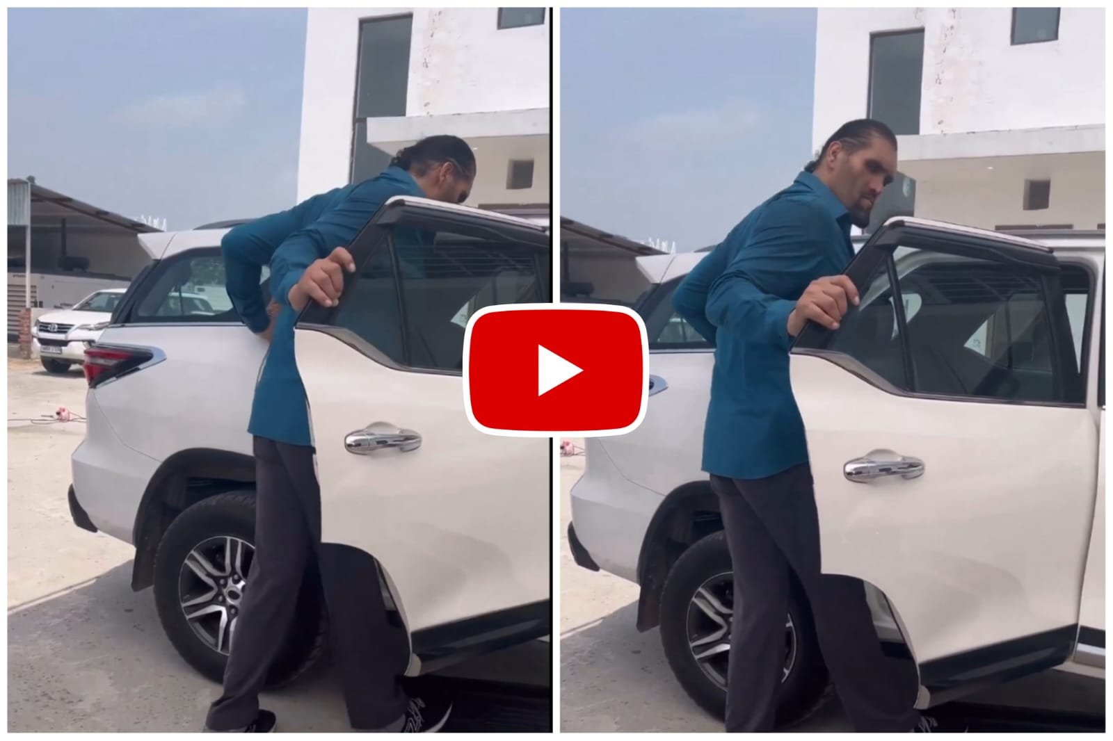Great Khali Ka Video - SUV like Fortuner is also a toy in front of them
