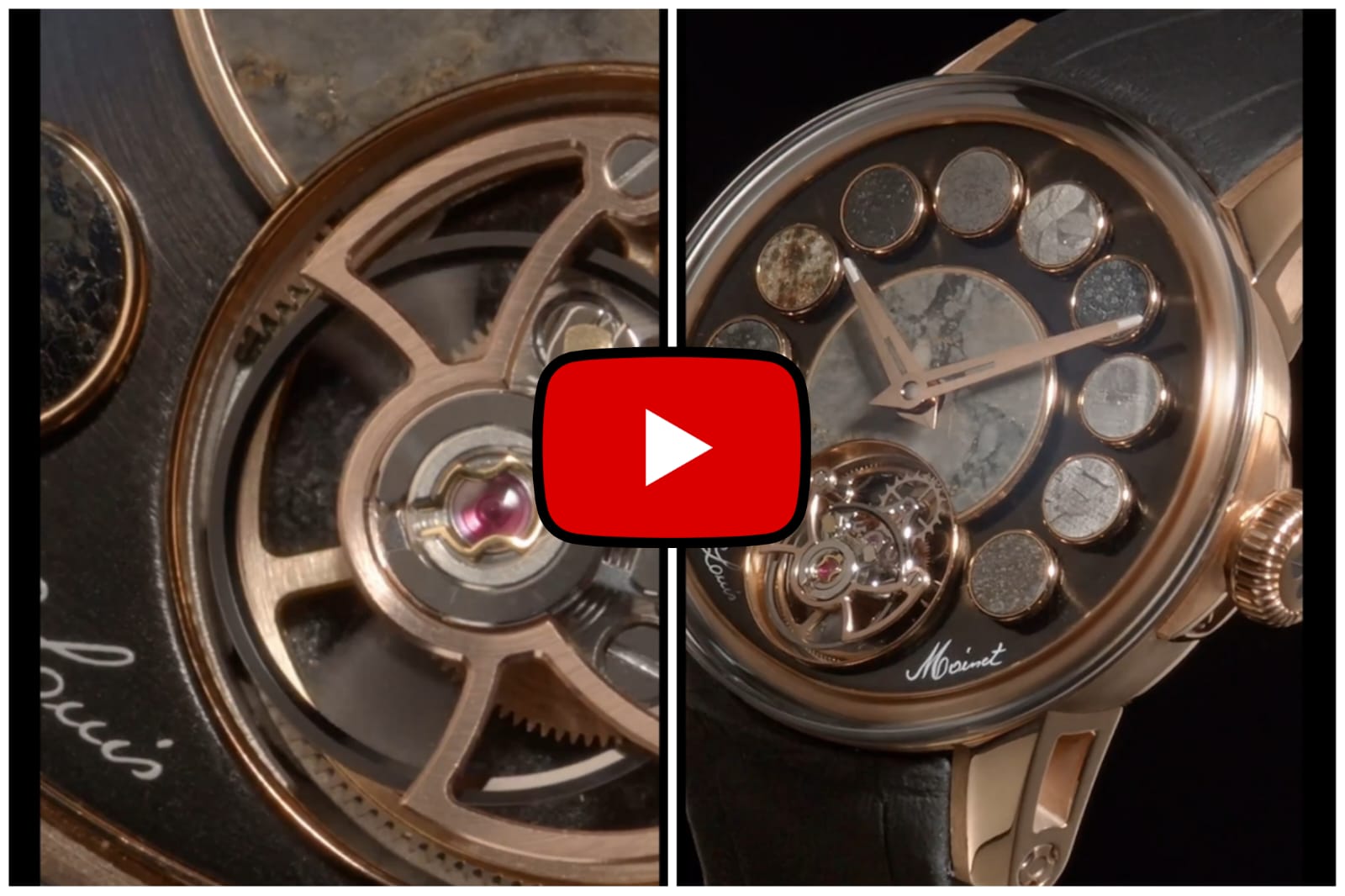 Meteorite Watch - This watch has pieces of 12 meteorites