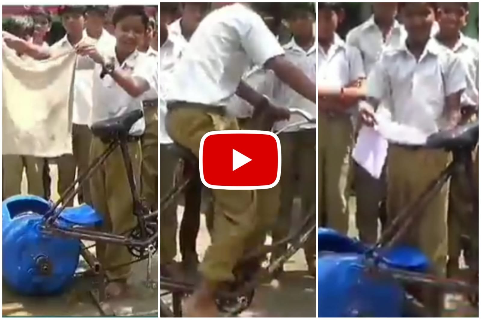 Bachhon Ka Jugaad - Children made a separate washing machine by setting a strong Jugaad.