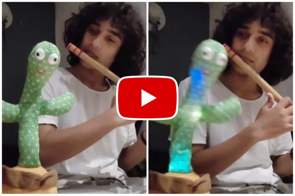 Talking Cactus Ka Video - Talking Cactus dancing to the tune of flute