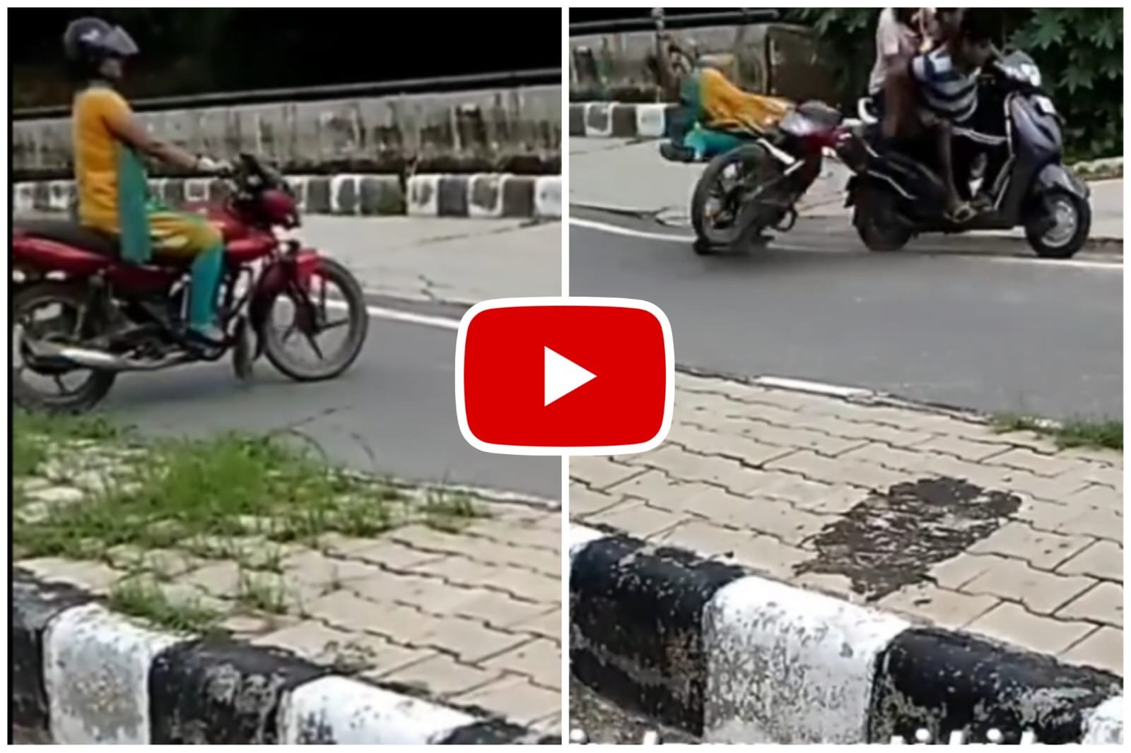 Pati Patni Ka Video - It was very difficult to teach the wife to ride a bike.