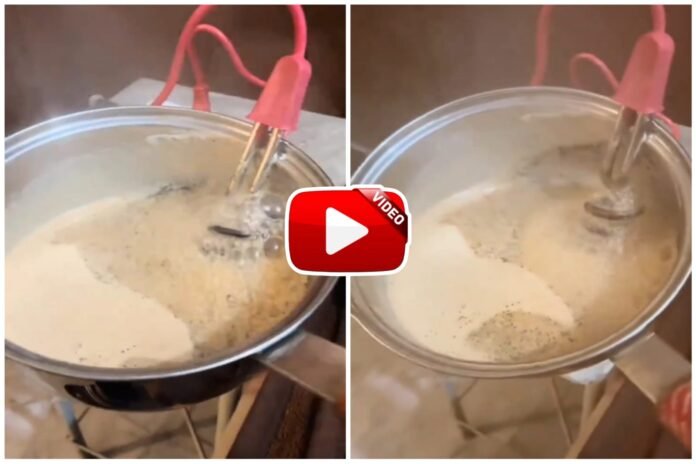 Desi Jugaad Video - Tea is made with the rod which heats water.
