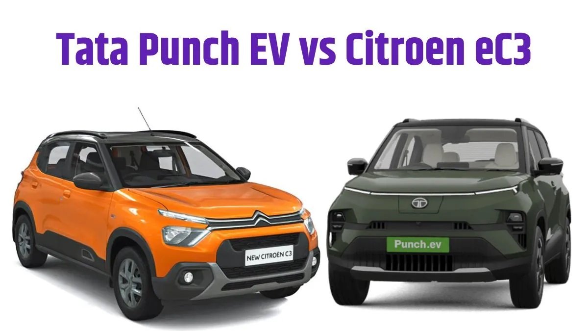 Citroen eC3 vs Tata Punch EV - जानिए इंजन, कीमत, और फीचर्स के मामले कौनसी कार है बेहतर,
