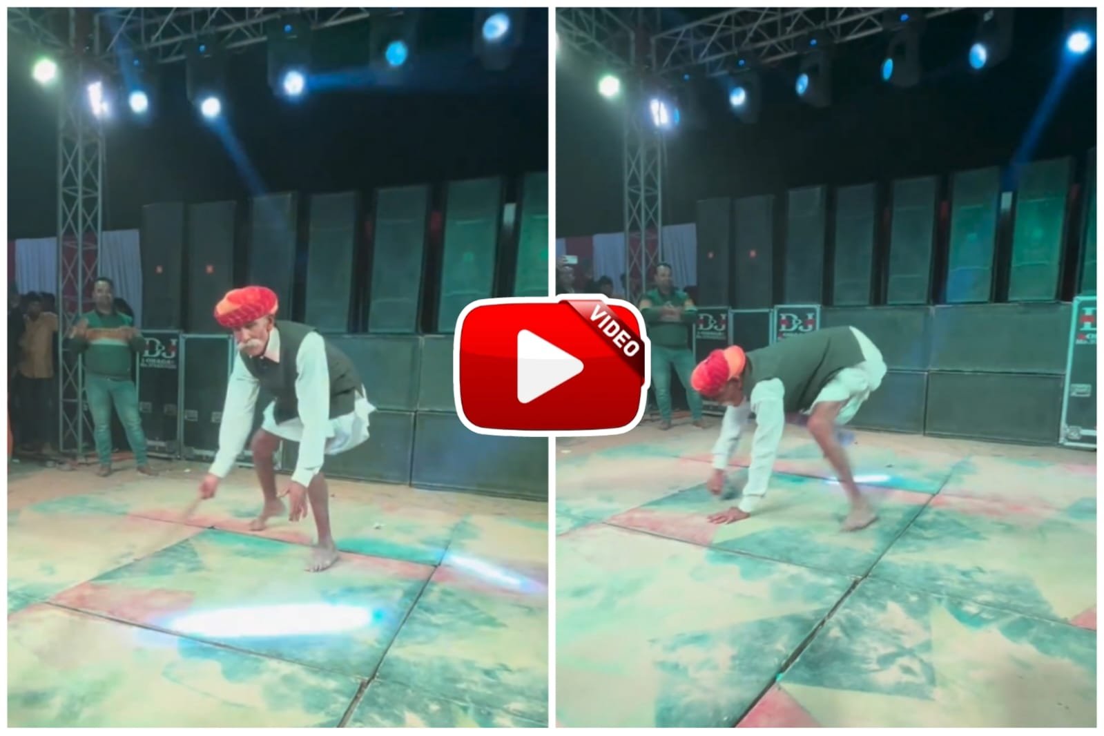 Chacha Ka Video - Elderly uncle showed amazing stunt on the dance floor