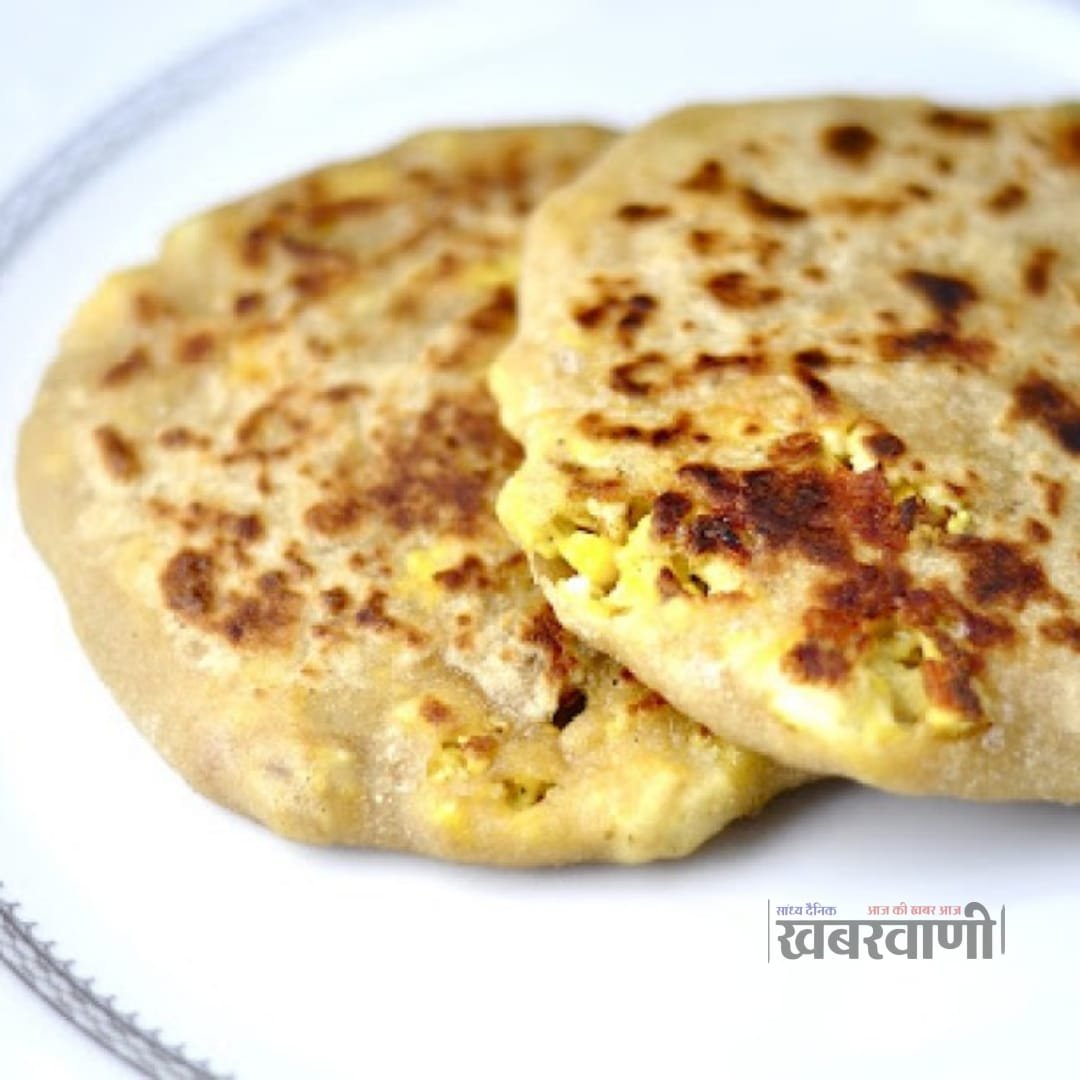 Egg Paneer Paratha - Make this paratha quickly in the morning during cold days.