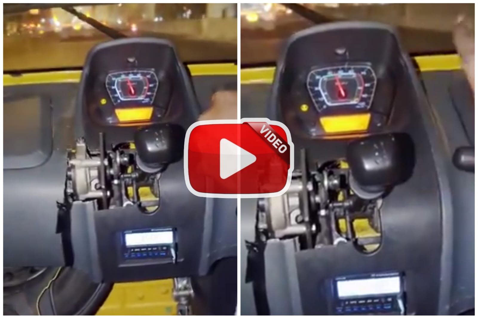 Jugaad Video - Driver fitted the gear in the dashboard with Jugaad