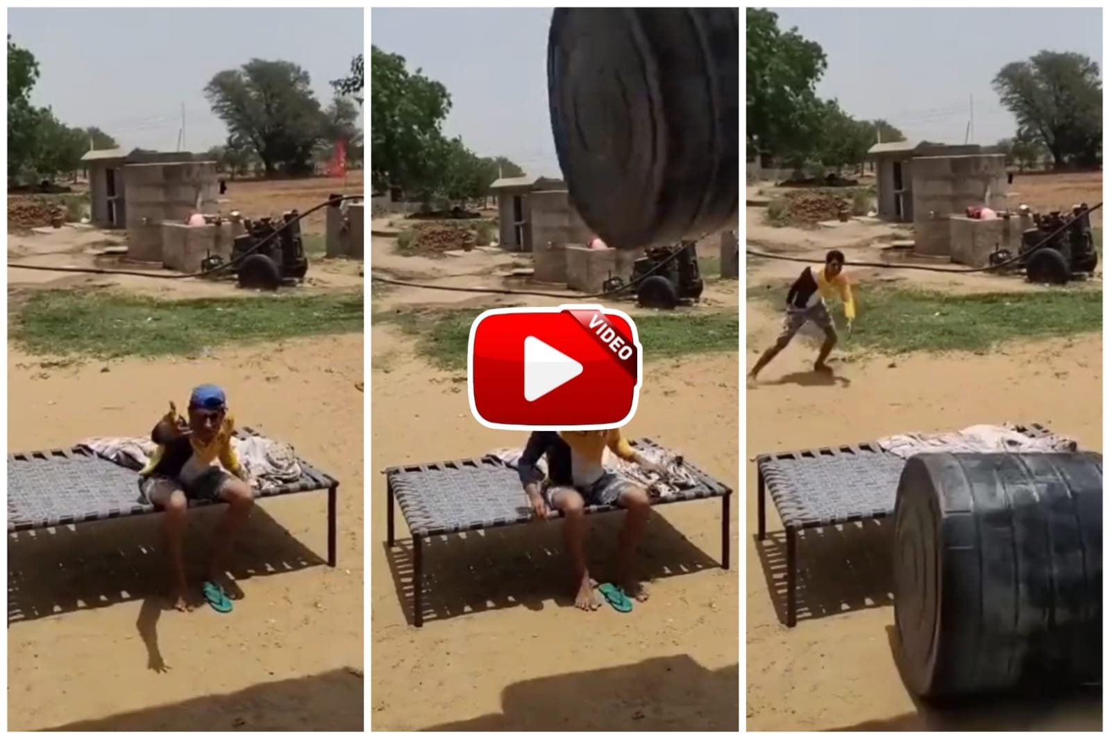 Dadi Pote Ka Video - Grandson asked for tea on the cot, grandmother wised him up