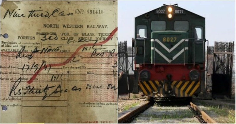 Railway Ticket In 1947 - देखे 1947 में कितना लगता था ट्रैन यात्रा का टिकट, तस्वीर हुई वायरल,