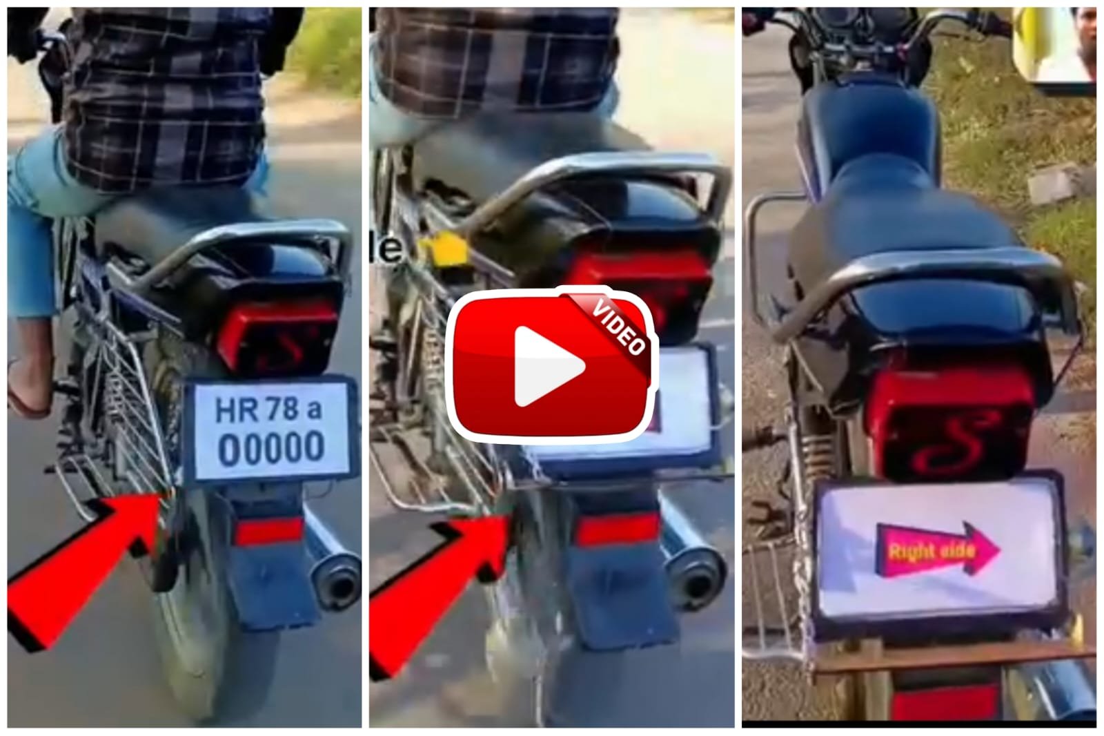 Jugaad Wali Bike | The guy set up the jugaad and installed left right indicators in the bike.