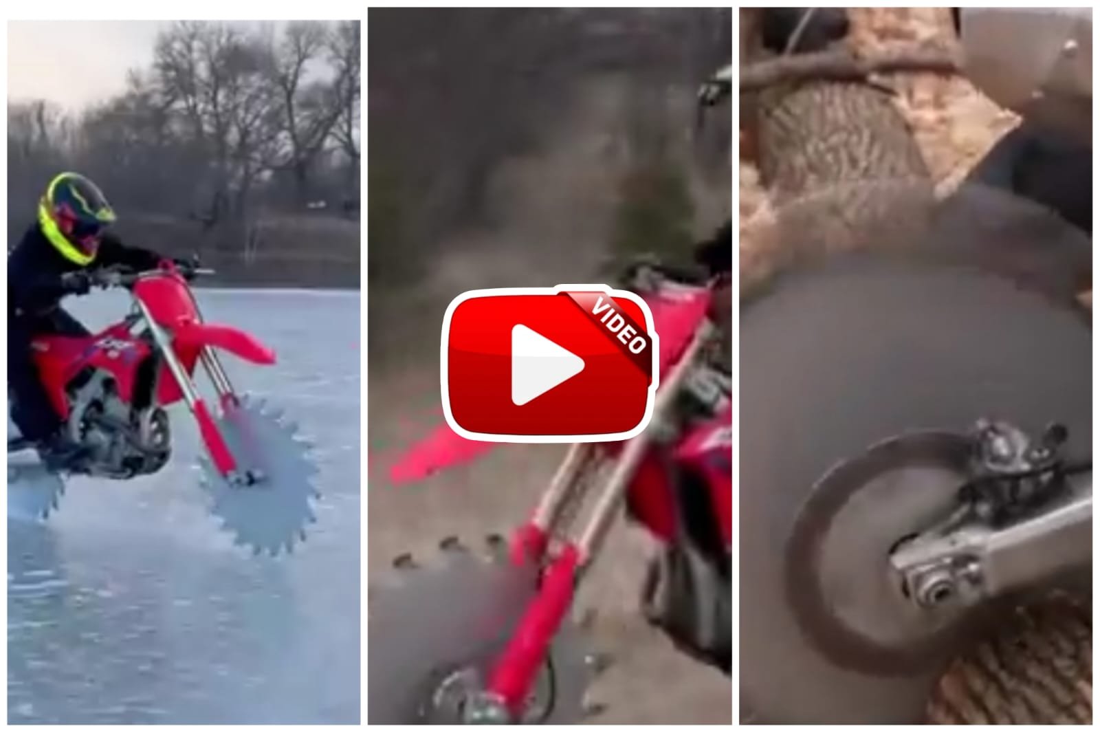 Jugaad Wali Bike | This bike runs on snow and ground and also cuts wood.