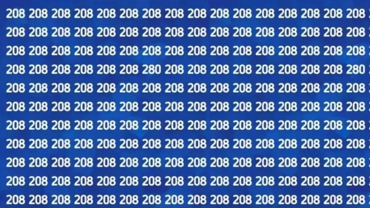 Optical Illusion: मुफ़्त में अपना दिमाग तेज करने के लिए 208 के भीड़ में खोज निकाले 280