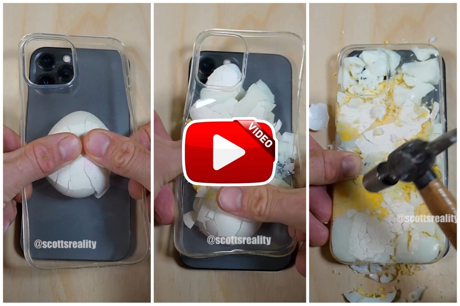 iPhone Cover Jugaad | The guy put a boiled egg on the iPhone and put the cover on it