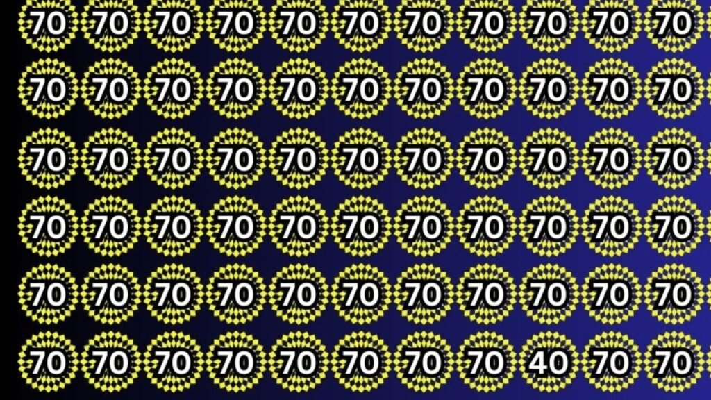 Optical illusion: फ़ोकट में बुद्धि तेज करने के लिए ढूंढ के दिखाईये 70 के भीड़ में 40