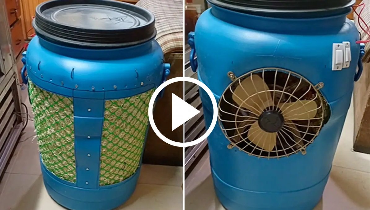 Cooler ka Jugaad: गर्मी से बचने के लिए शख्स ने एक तगड़ा जुगाड़, पानी के ड्रम से बना डाला बेहतरीन कूलर,