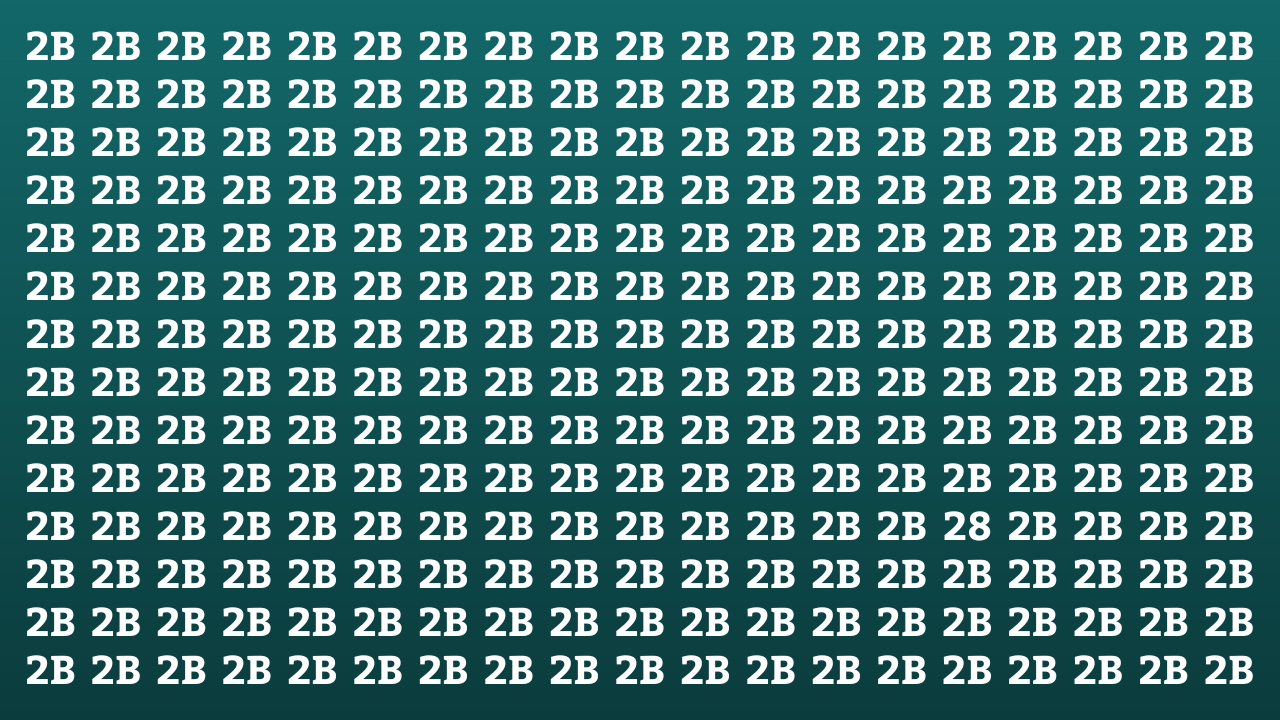 Optical Illusion: दिमाग का खेल! ढूंढ निकाले 2B की आड़ में छिपा हुआ 28, कहलाओगे असली खिलाड़ी