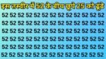 Optical illusion: 52 की आड़ में छिपा बैठा है 25, ढूंढ निकाला तो कहलाओगे छोटा बीरबल