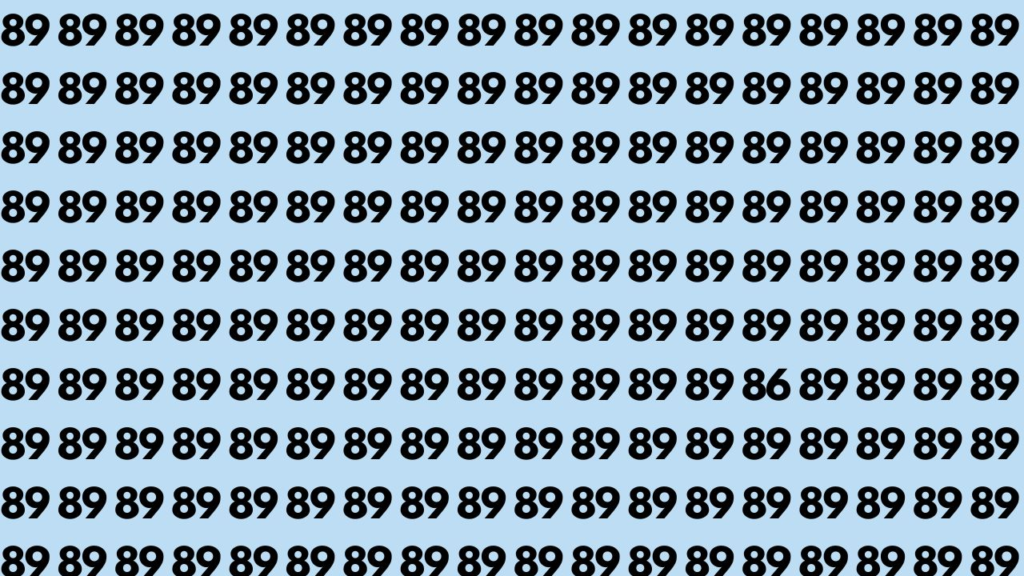 Optical illusion: तेज नजर वाले ही ढूंढ पाएंगे 89 की भीड़ में चतुराई से छुपे 86 को