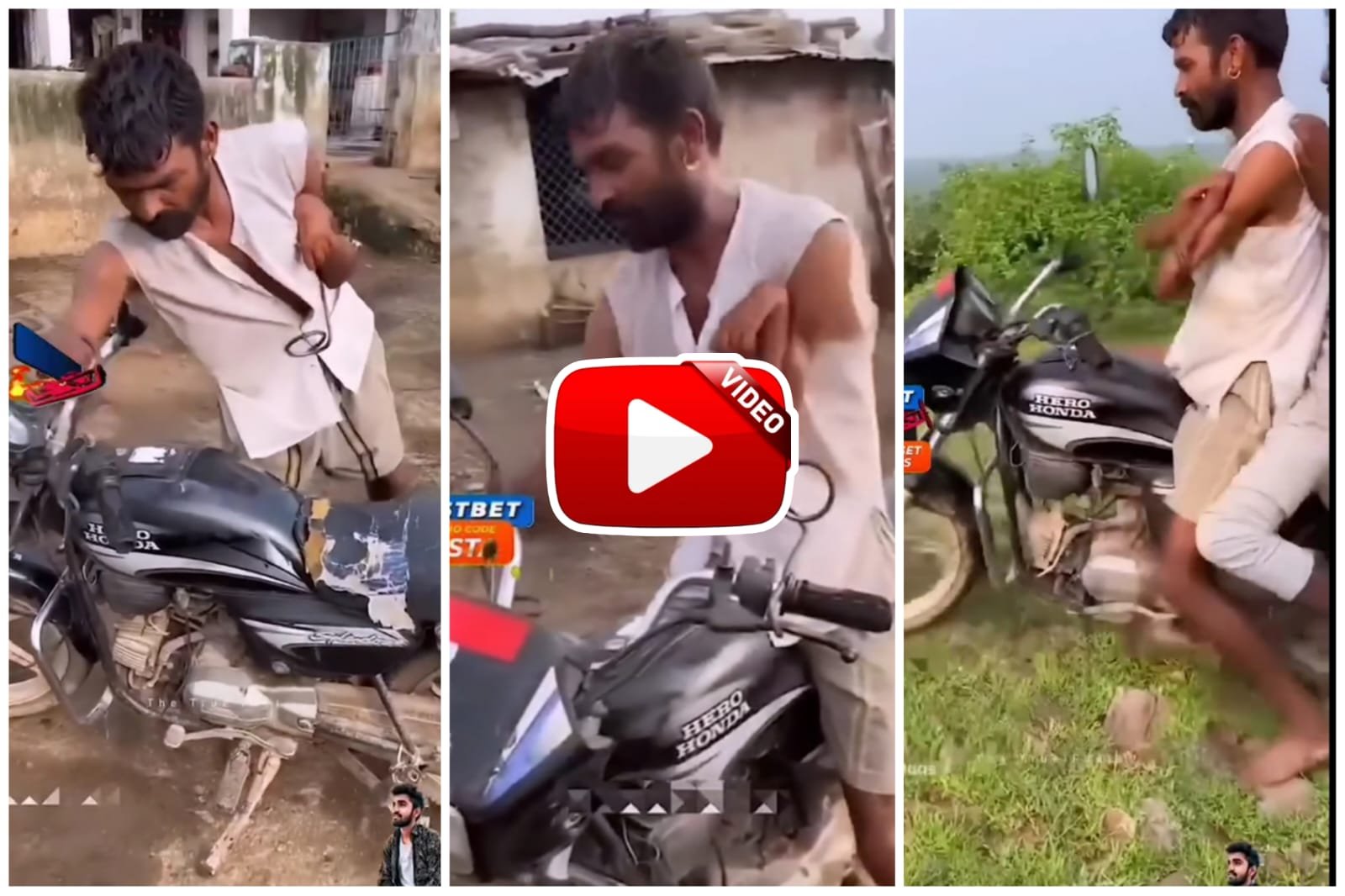 Viral Video | Salute to the spirit of this man, who rides a bike even if he doesn't have both hands.