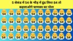 Optical Illusion: 5 सेकंड में 54 के भीड़ में ढूंढ लिया 84 तो कहलाओगे चाणक्य का पोता