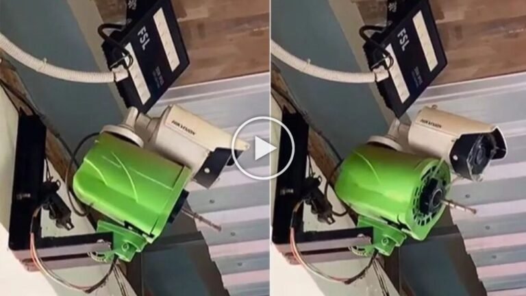 CCTV ka Jugaad: बंदे ने कबाड़ पंखे के जुगाड़ से बना डाला 360 घूमने वाला CCTV कैमरा, देखे वीडियो
