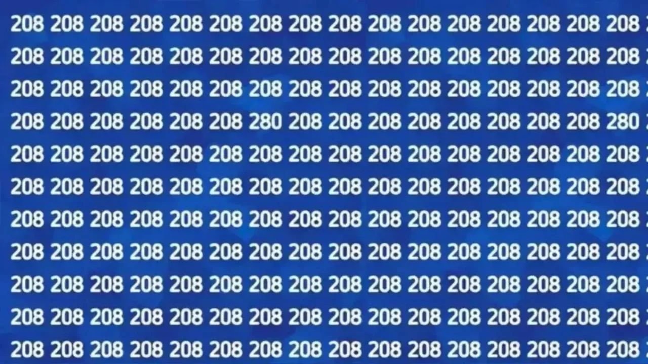 Optical Illusion: 208 के जमगठ्ठे में ढूंढ निकाले 280…