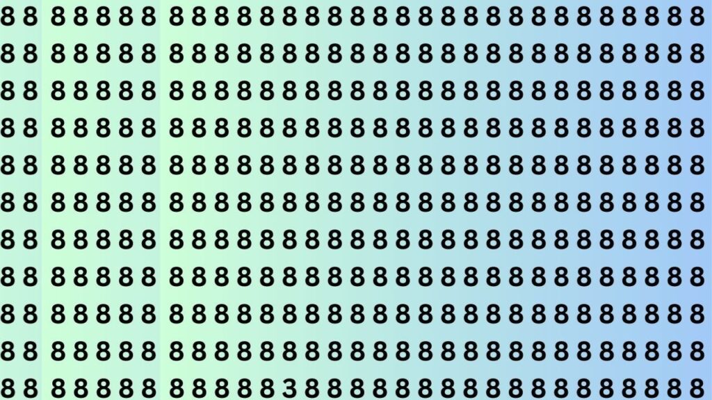 optical illusion: हिम्मत है तो 5 सेकंड में ढूंढ कर बताईये 8 के जंजाल में छुपा 3, ढूंढ लिया तो कहलाओगे सुपर से भी ऊपर