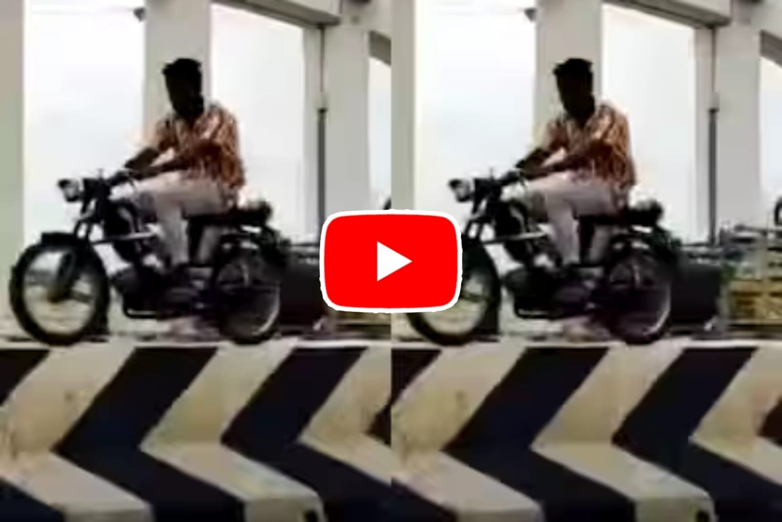 Stunt Ka Video: This is the real danger player started riding the bike on the divider.
