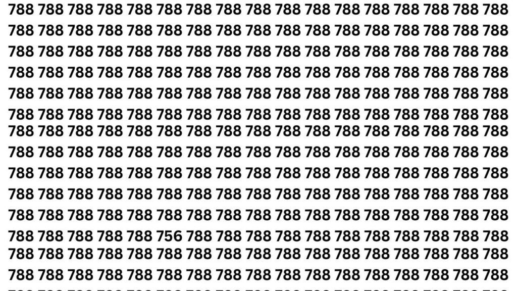 Optical illusion: अर्जुन जैसे तेज नजर हैं तो 10 सेकंड में खोज कर बताइये 756 नंबर, ढूंढ लिया तो कहलाओगे धनुर्धारी अर्जुन के वंशज