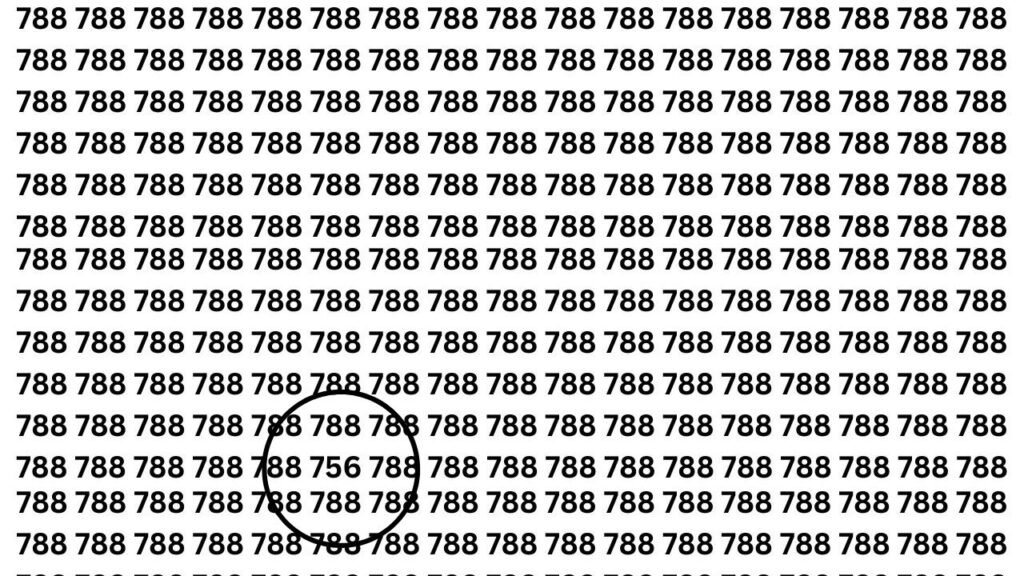 Optical illusion: अर्जुन जैसे तेज नजर हैं तो 10 सेकंड में खोज कर बताइये 756 नंबर, ढूंढ लिया तो कहलाओगे धनुर्धारी अर्जुन के वंशज