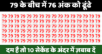Optical illusion - खुद को समझते हो बीरबल जैसे तेज दिमाग वाले तो 10 सेकंड में 79 नंबरों के जंजाल में खोज कर दिखाईये 76