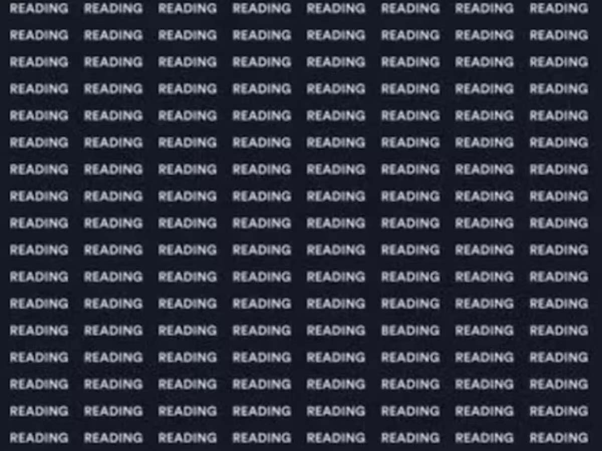 Optical Illusion: In this picture that deceives the eyes, a similar word is hidden in the crowd of readings.