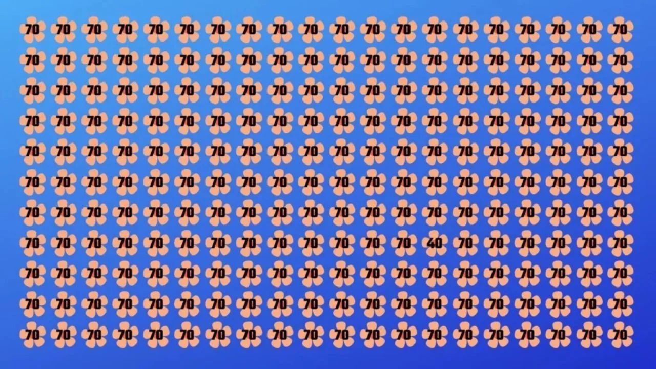 Optical illusion: कोई Genius ही ढूंढ पायेगा 70 अंक की भीड़ में से 40 अंक! क्या आप हो Genius?