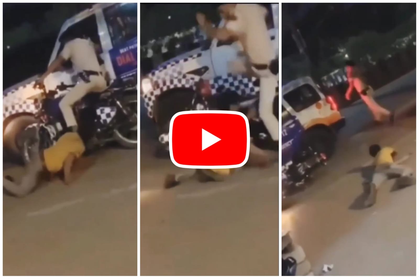 Viral Funny Video: A person who approached the policeman while waving like a Naag got a 440 volt shock.