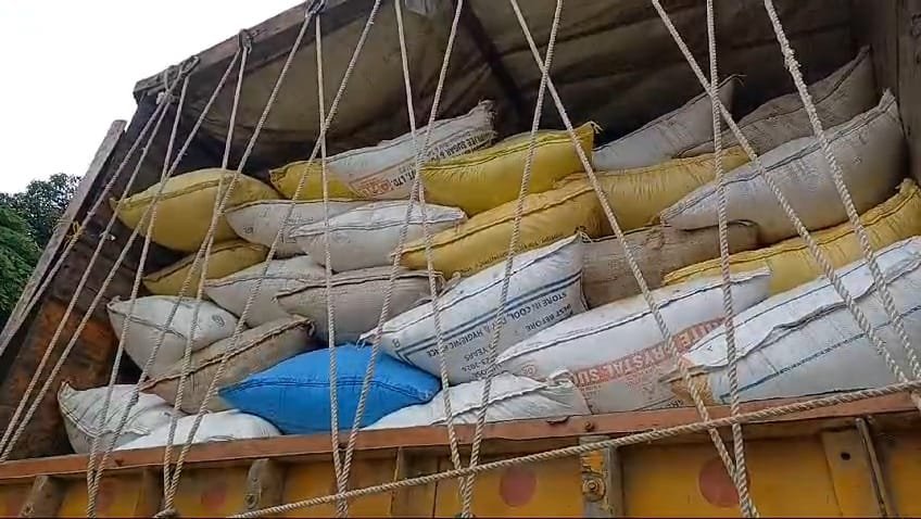 Food Department Action: Truck full of PDS rice seized