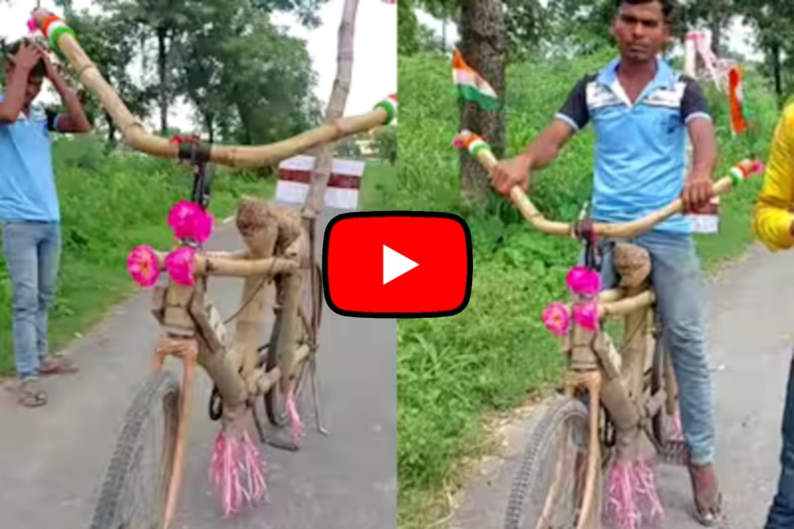 Jugaad Wali Cycle: Boy applied engineering mind and made bamboo bicycle