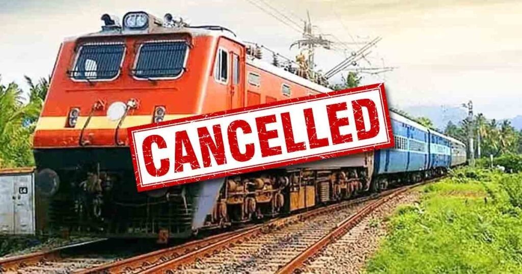 Train Cancelled: Rail traffic affected due to third line connection work, 22 trains cancelled.