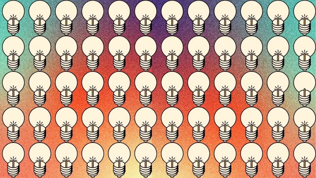 Optical illusion - अपने दिमाग की बत्ती चालू करें और बताएं कि तस्वीर में बुझा हुआ बल्ब कहां है, क्या आप ढूंढ़ पाओगे